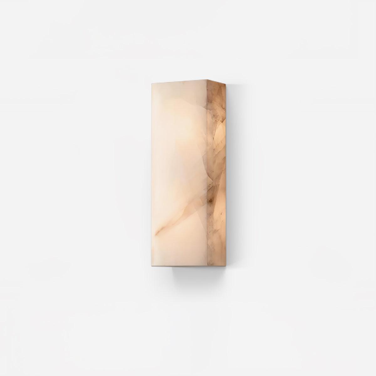 Eirivise Minimalistische Alabaster-Außenwandleuchte