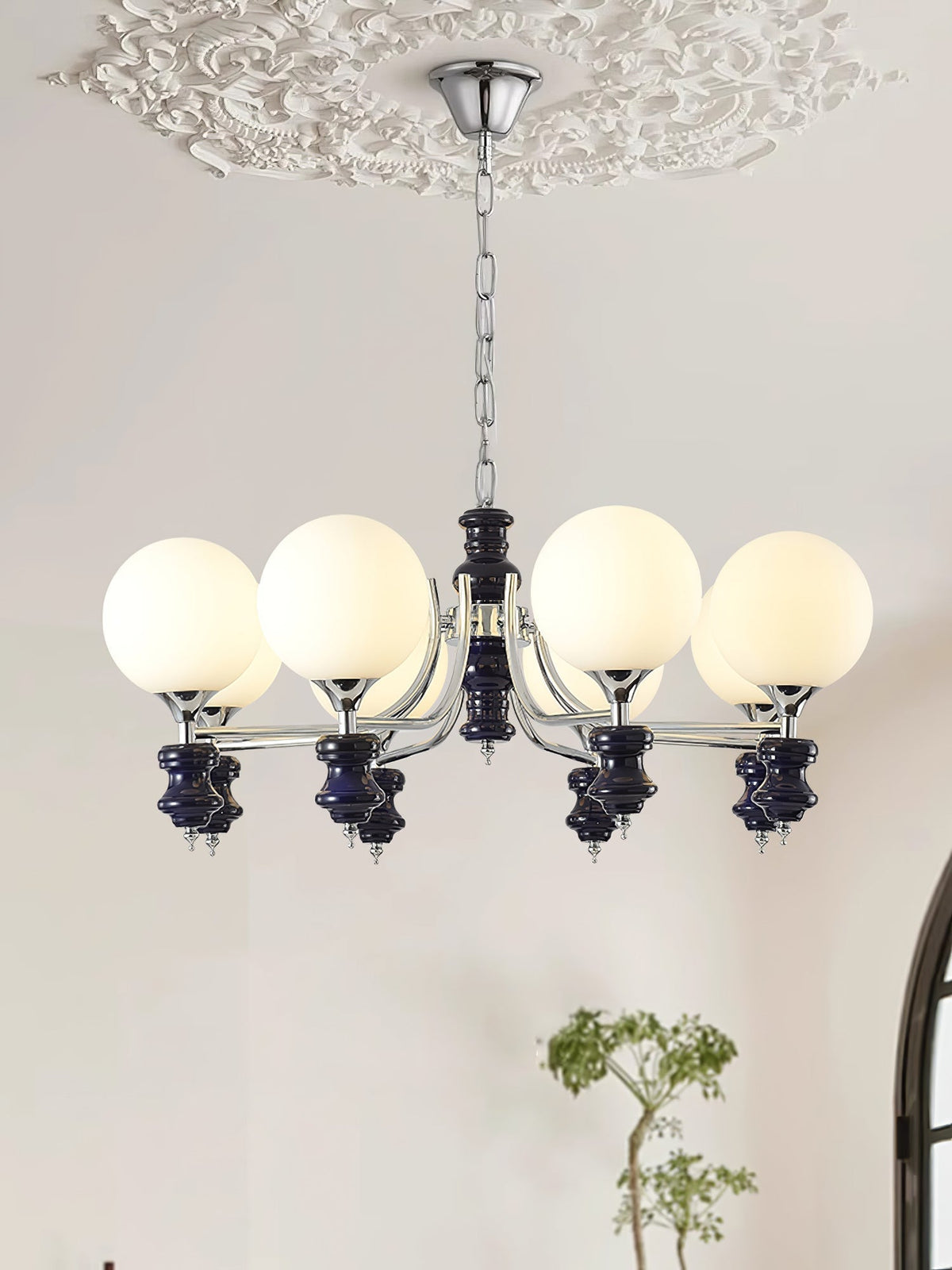 Miraena Kronleuchter Regal Orb mattiert