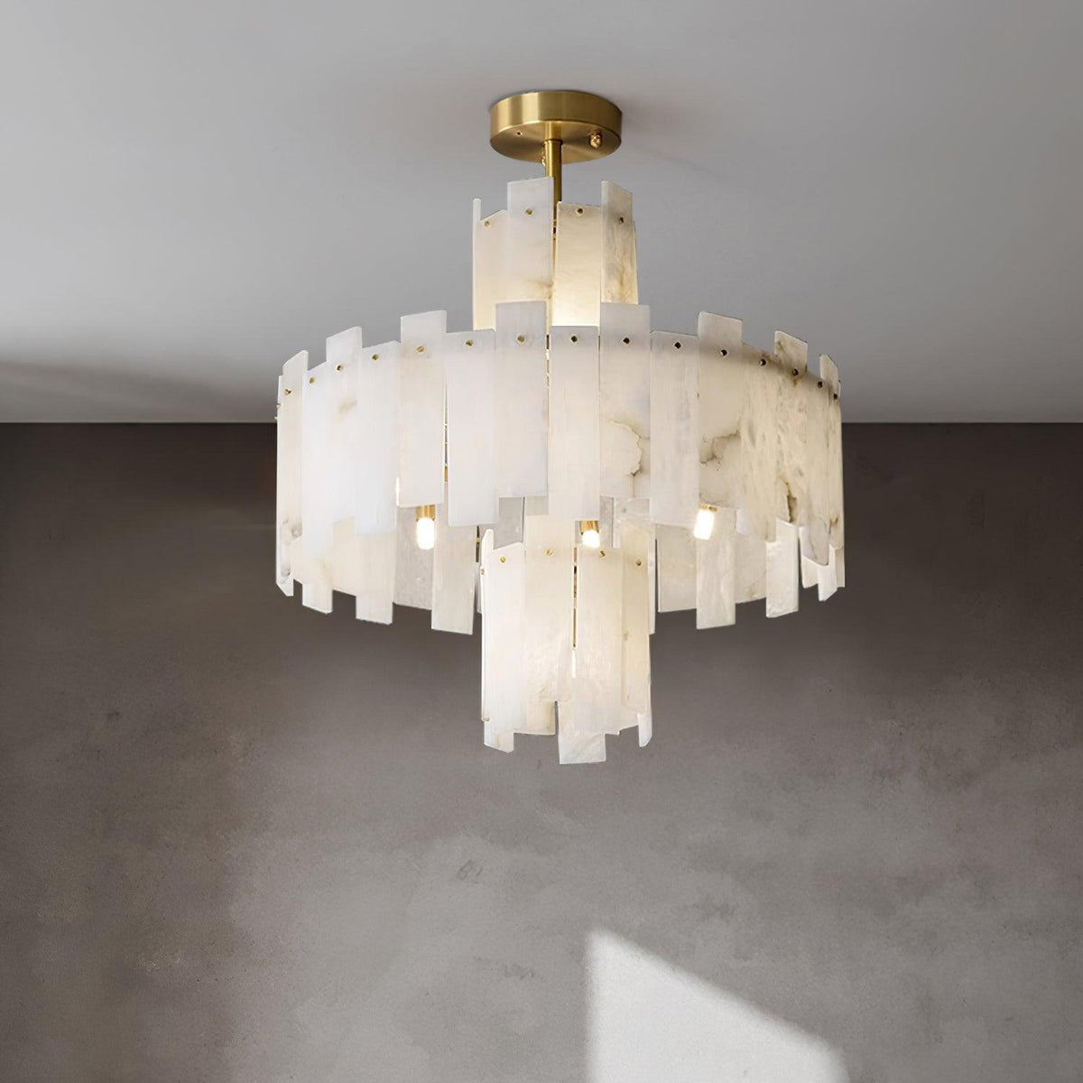 Soraya Art Deco Alabaster Kronleuchter
