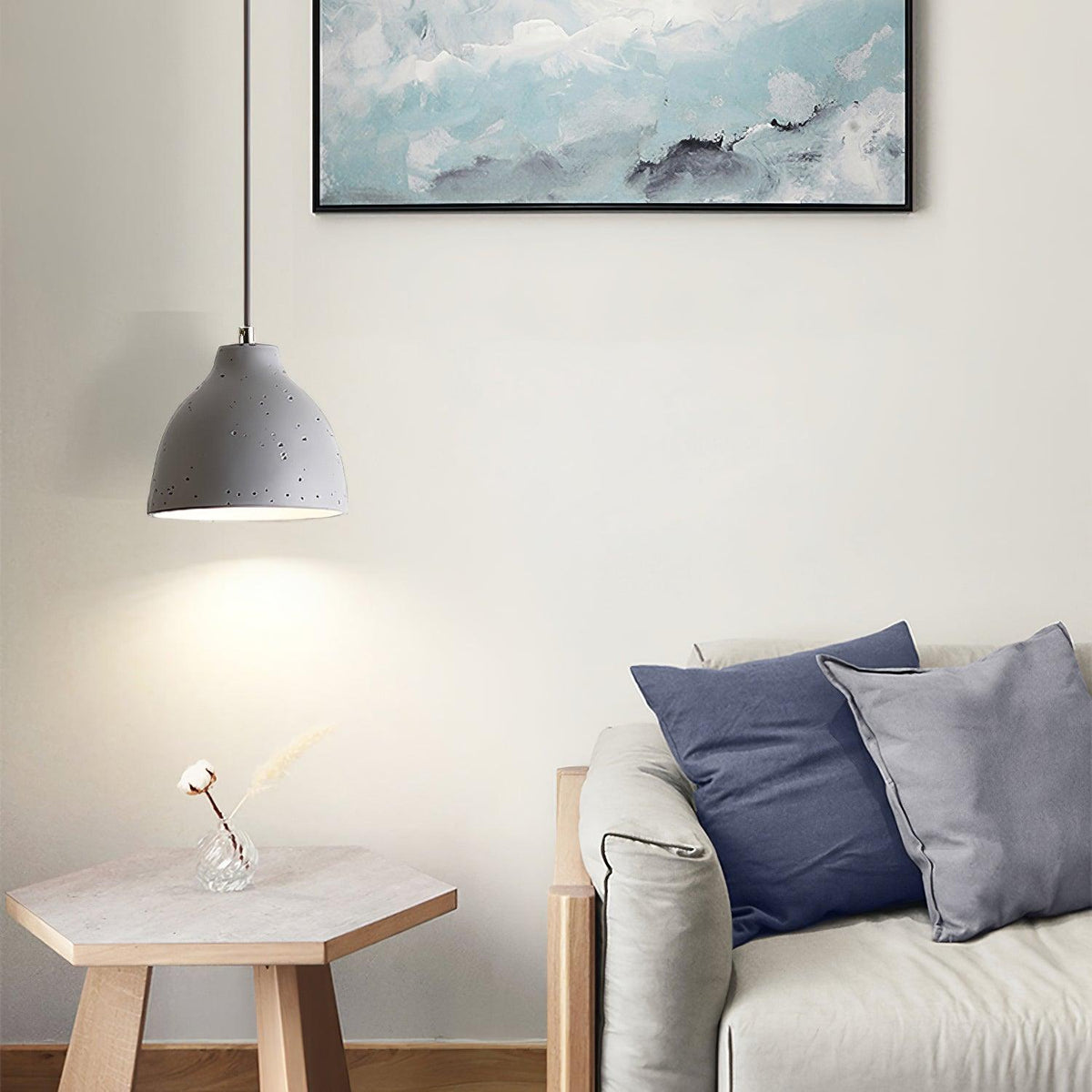 Nirorelle Pendelleuchte aus Kunstharz im klassischen Stil