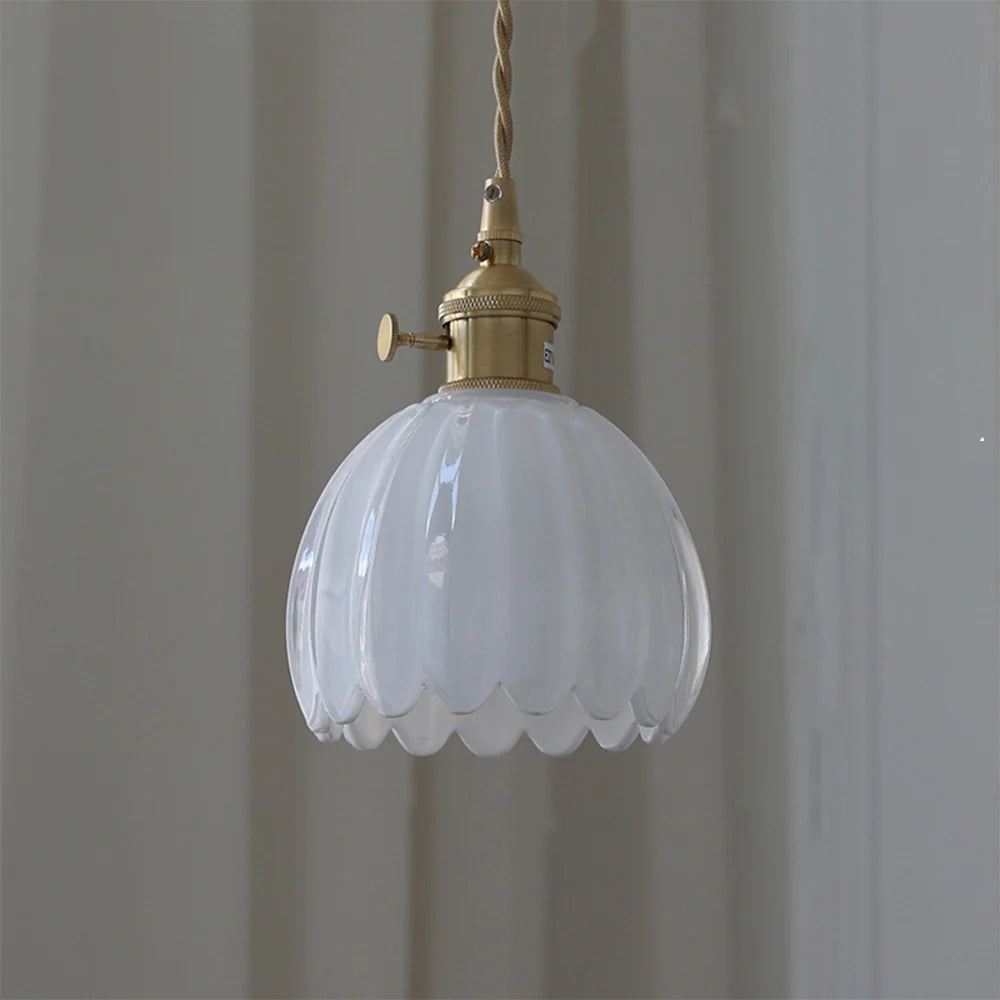 Valentina Retro LED Pendelleuchte Glas Wohnzimmer
