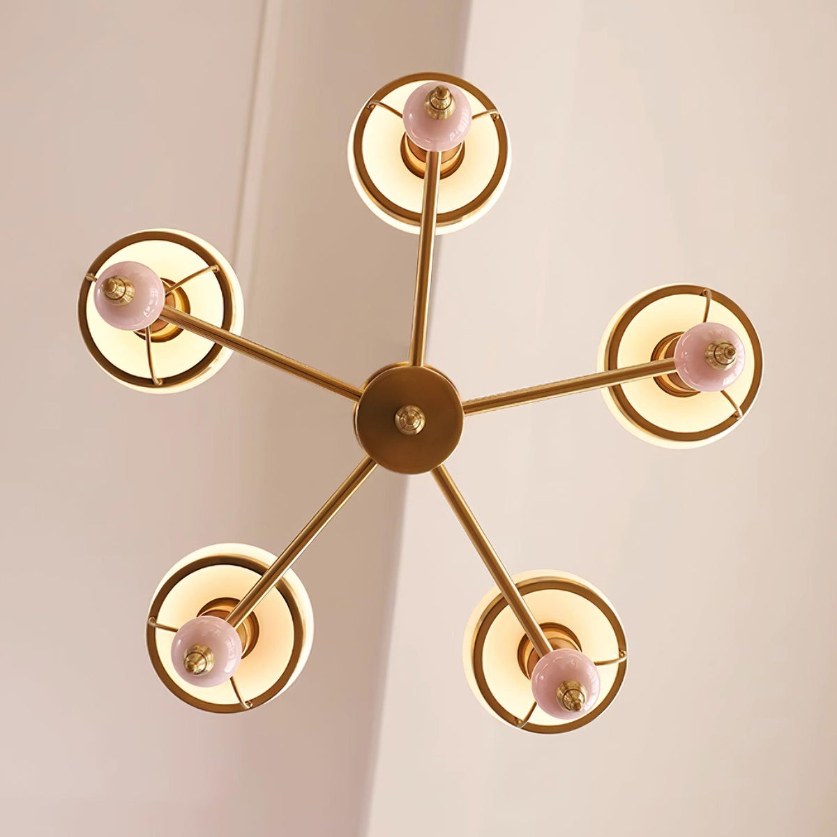 Kronleuchter aus Glas und Metall für Esszimmer oder Wohnzimmer Vintage | Cielum