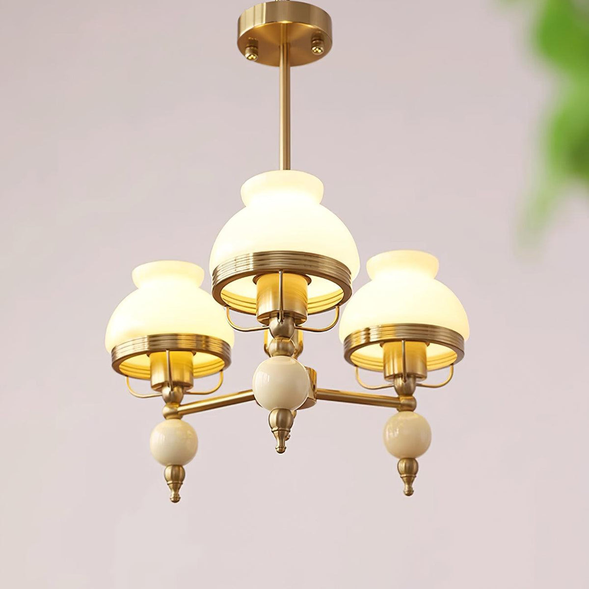 Kronleuchter aus Glas und Metall für Esszimmer oder Wohnzimmer Vintage | Cielum