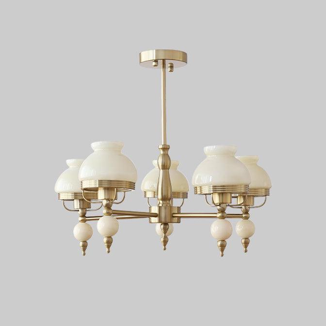 Kronleuchter aus Glas und Metall für Esszimmer oder Wohnzimmer Vintage | Cielum
