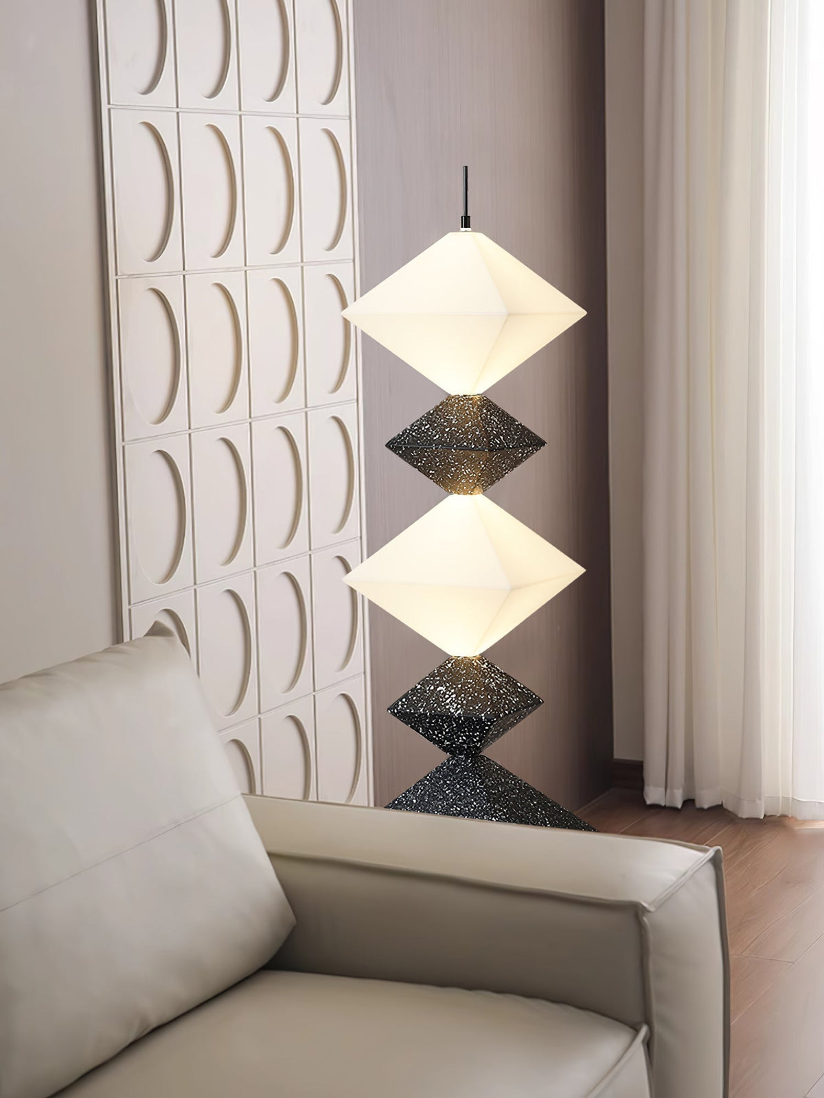 GeoGlow Rhombus Cube Stehleuchte