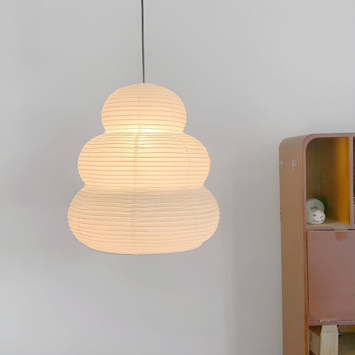 Solara Pendelleuchte Washi-Papier mehrstufige Laterne japanisch für Wohnzimmer