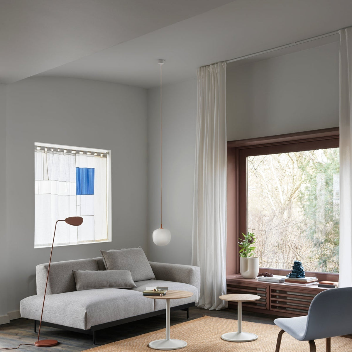 Valentina Pendant Lamp Semi-transparent Glass