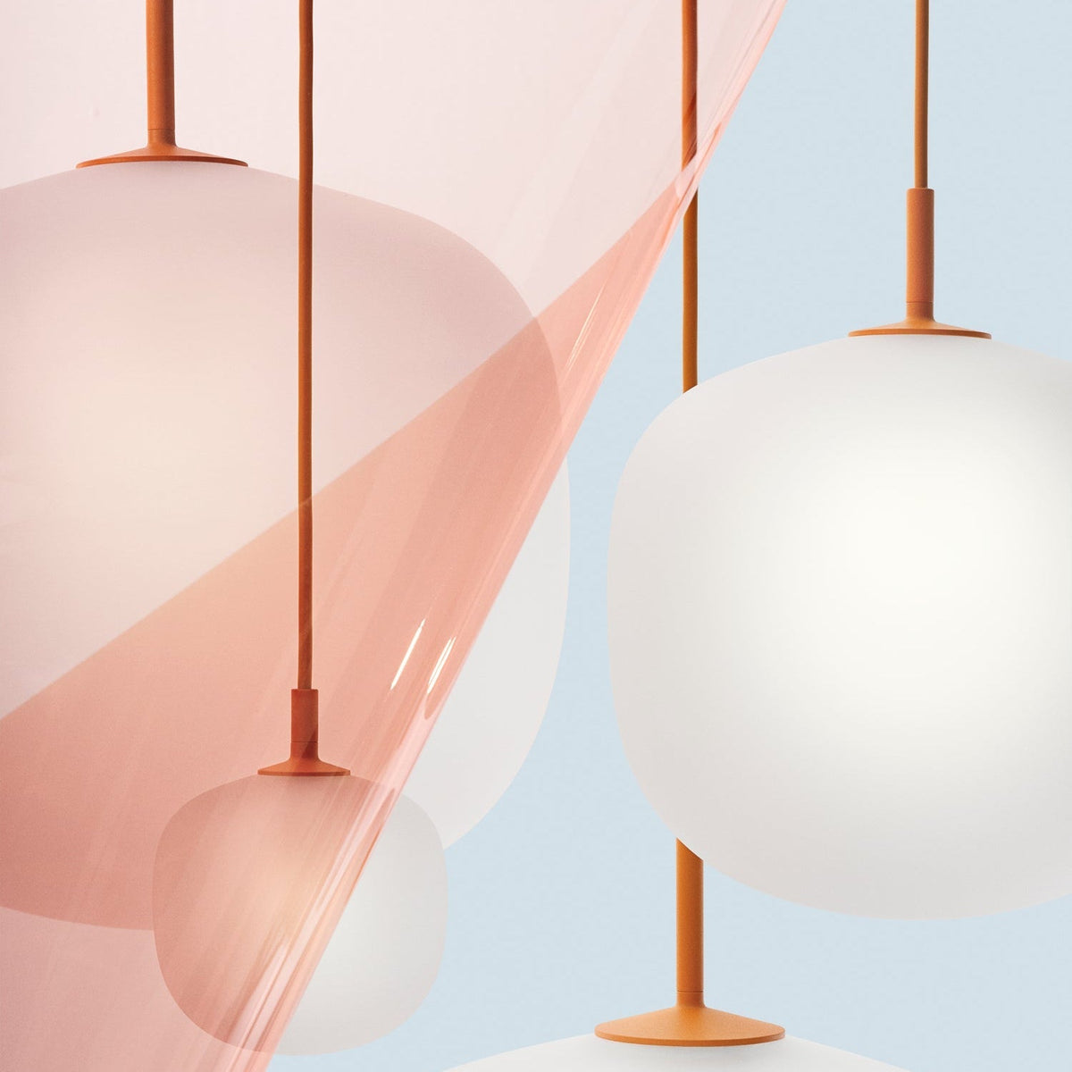 Valentina Pendant Lamp Semi-transparent Glass