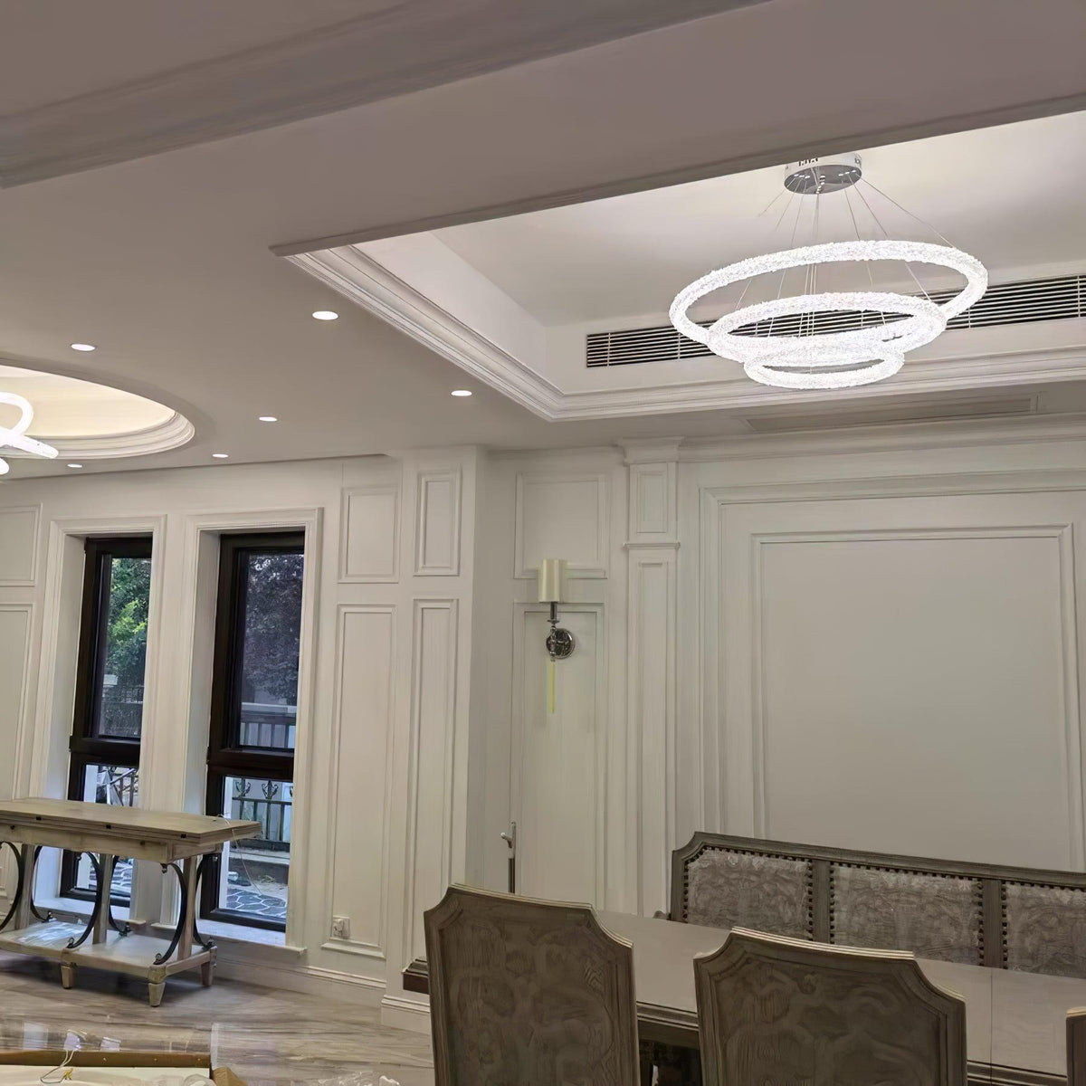 Seleira Kronleuchter Ring Kristall LED