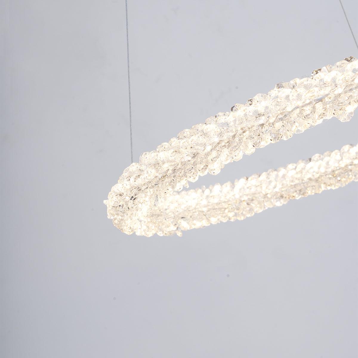 Seleira Kronleuchter Ring Kristall LED