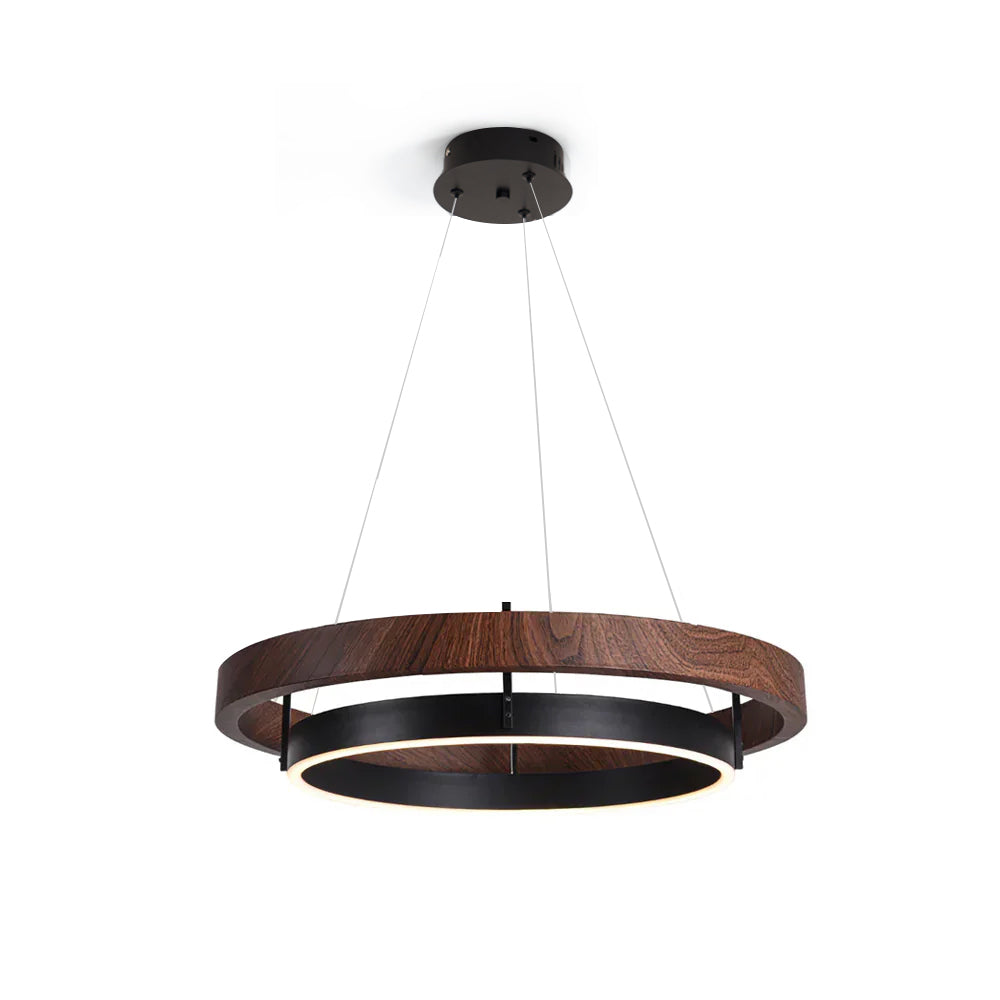 Acorn Ringförmiger Holzkronleuchter