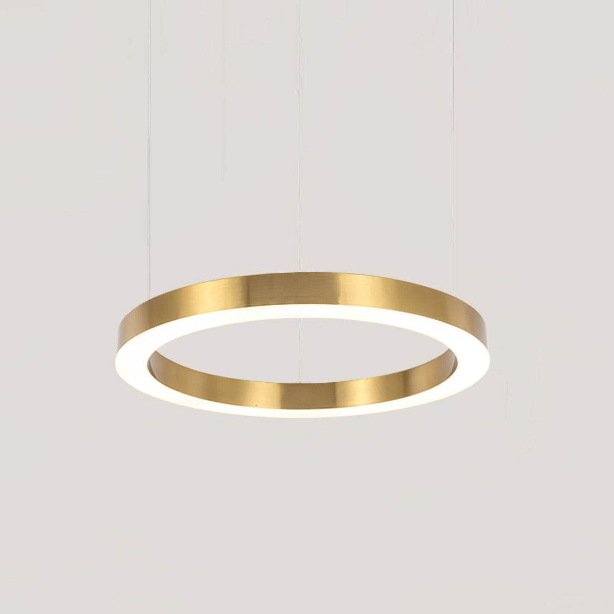 Dexlin Pendelleuchte LED-Ring Gold modern 3-Ring