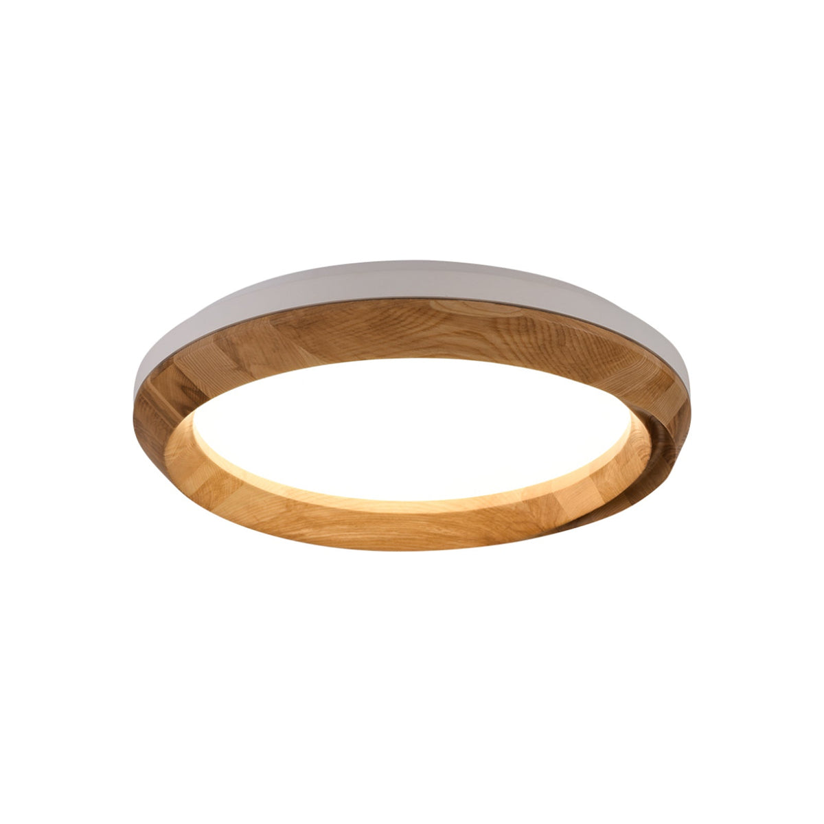 Aurdoreth zeitgenössische minimalistische Deckenleuchte aus Holz mit Wellenoptik