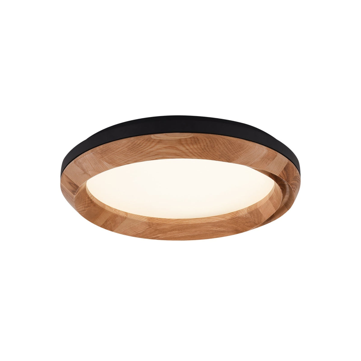 Aurdoreth zeitgenössische minimalistische Deckenleuchte aus Holz mit Wellenoptik