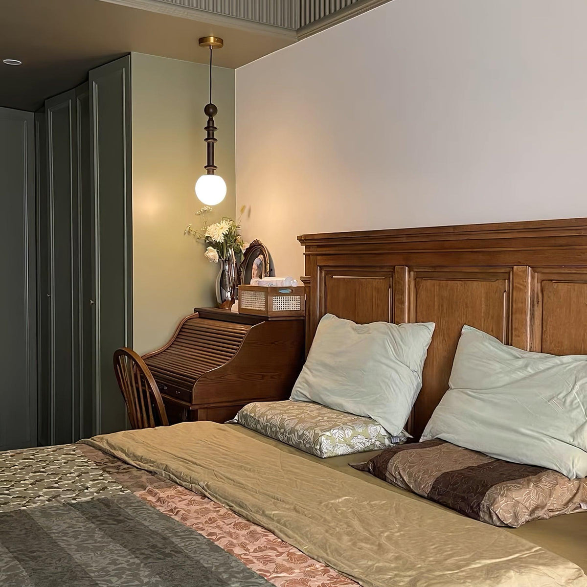 Barvel Pendelleuchte aus Holz im Industrie-Stil