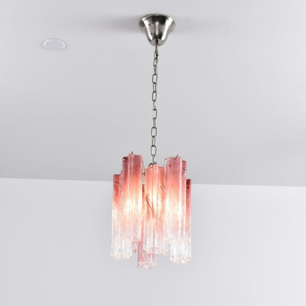 Lioroella Kronleuchter Pink Gradient Murano-Glas