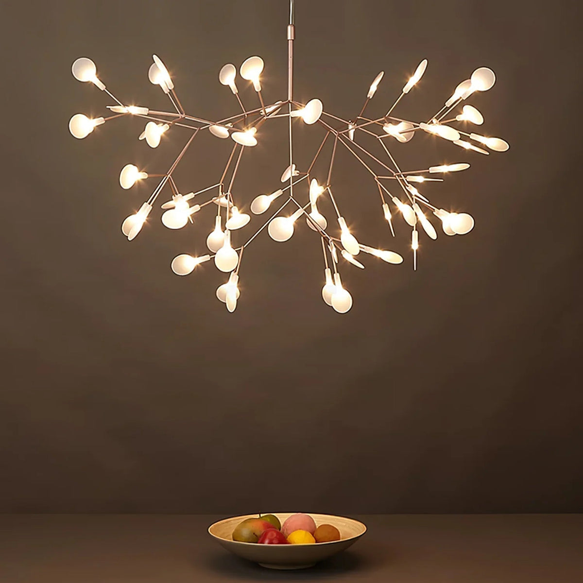 Lior Einzigartiger Sputnik-Kronleuchter im Art-Déco-Stil mit Glühwürmchen-Optik