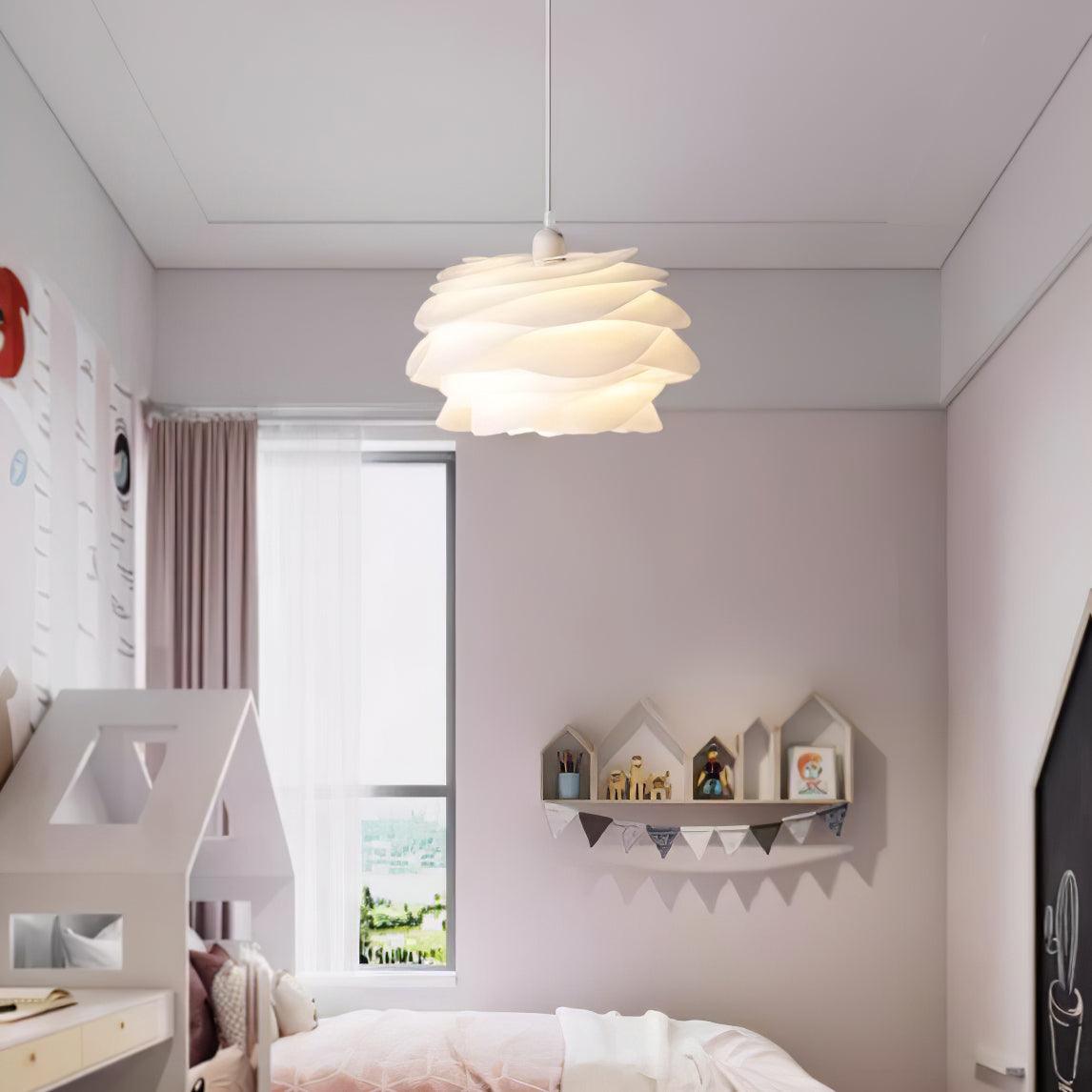 Kirove Pendelleuchte PVC Rosenblumenmuster mehrschichtig romantisch