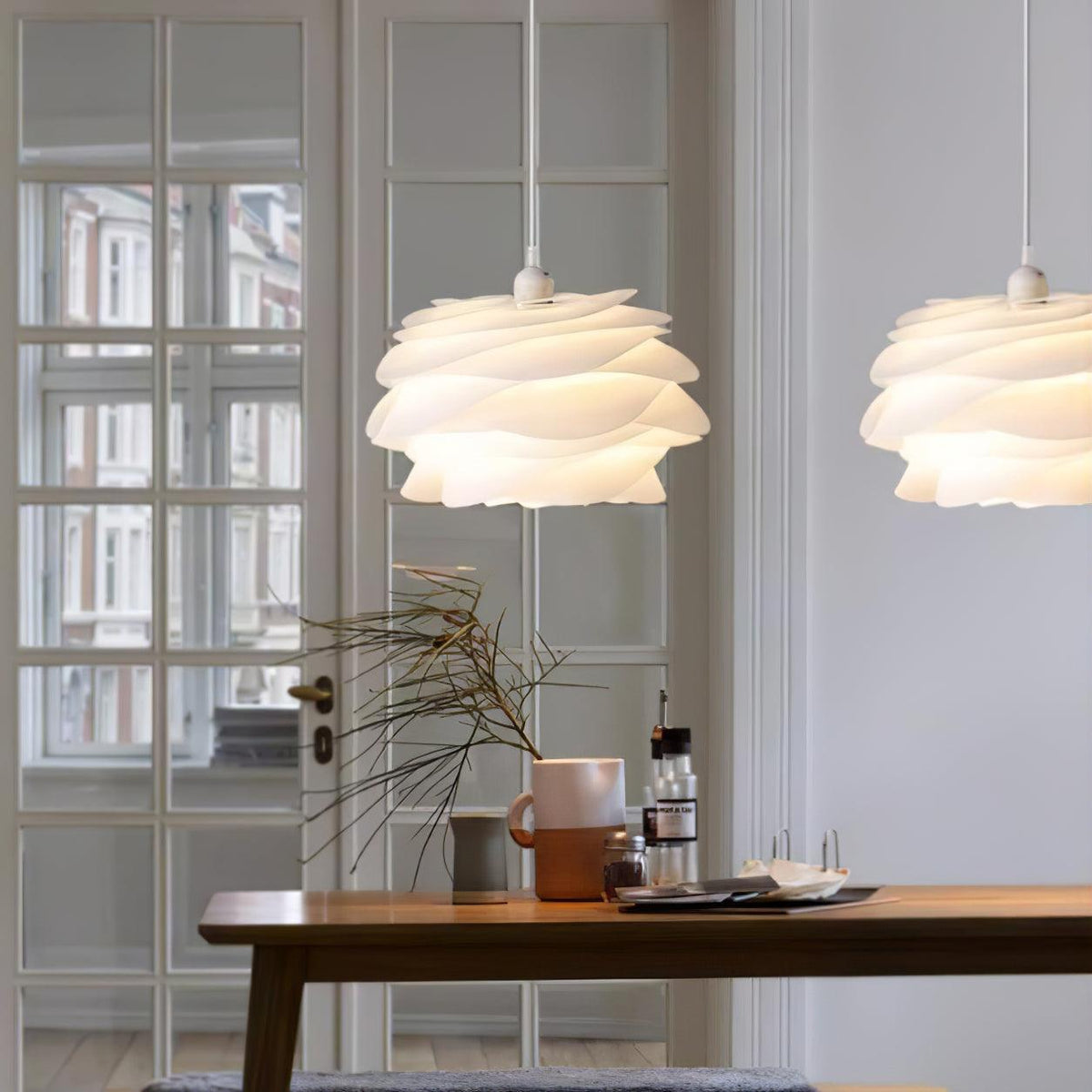 Kirove Pendelleuchte PVC Rosenblumenmuster mehrschichtig romantisch