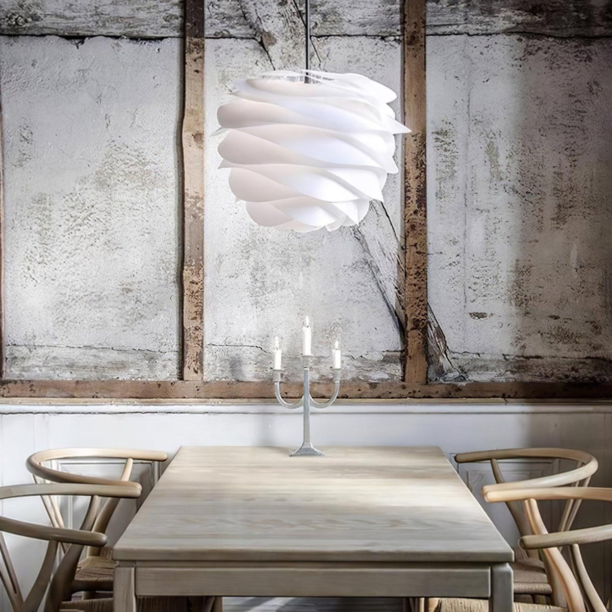 Kirove Pendelleuchte PVC Rosenblumenmuster mehrschichtig romantisch