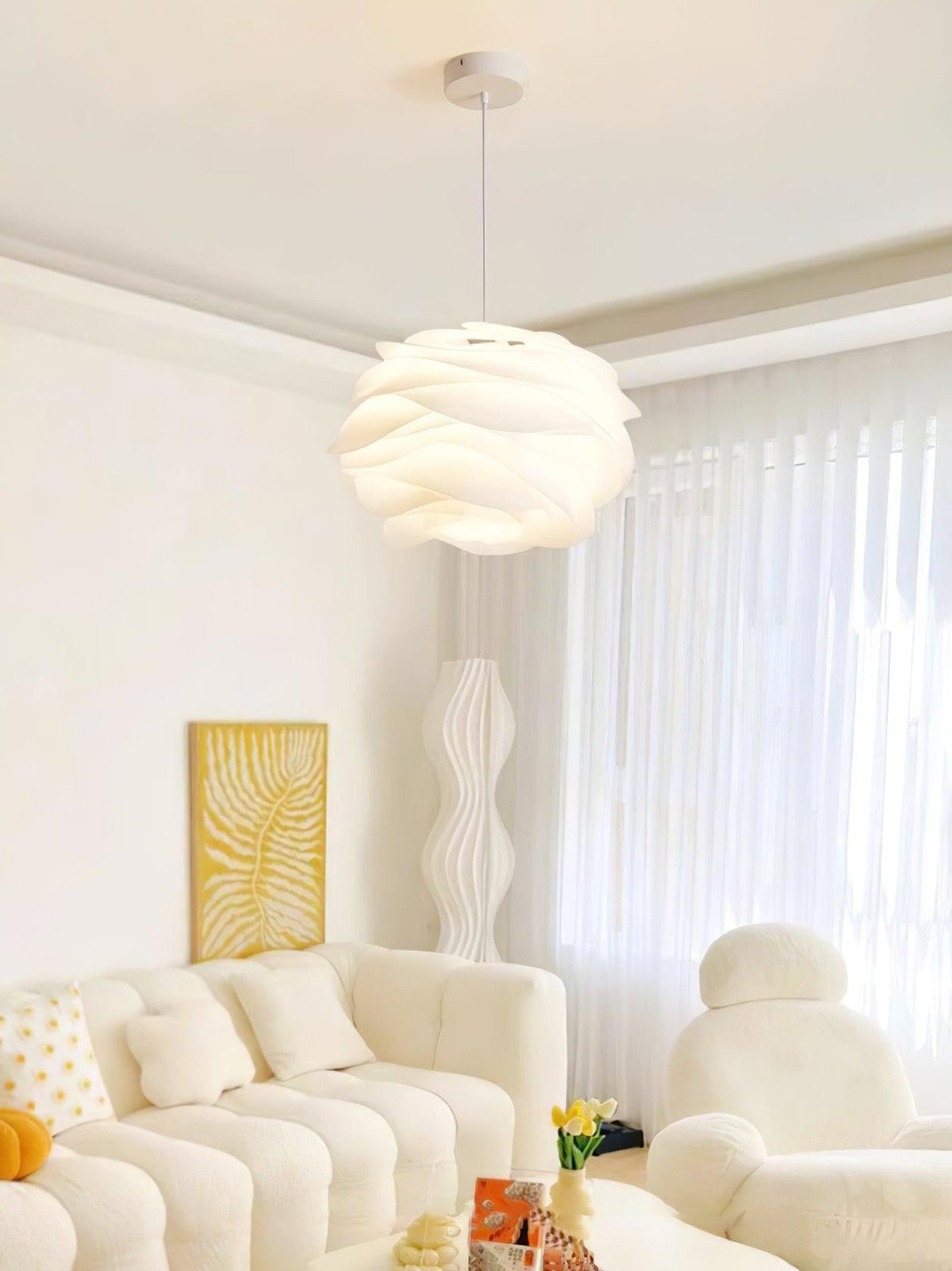Kirove Pendelleuchte PVC Rosenblumenmuster mehrschichtig romantisch