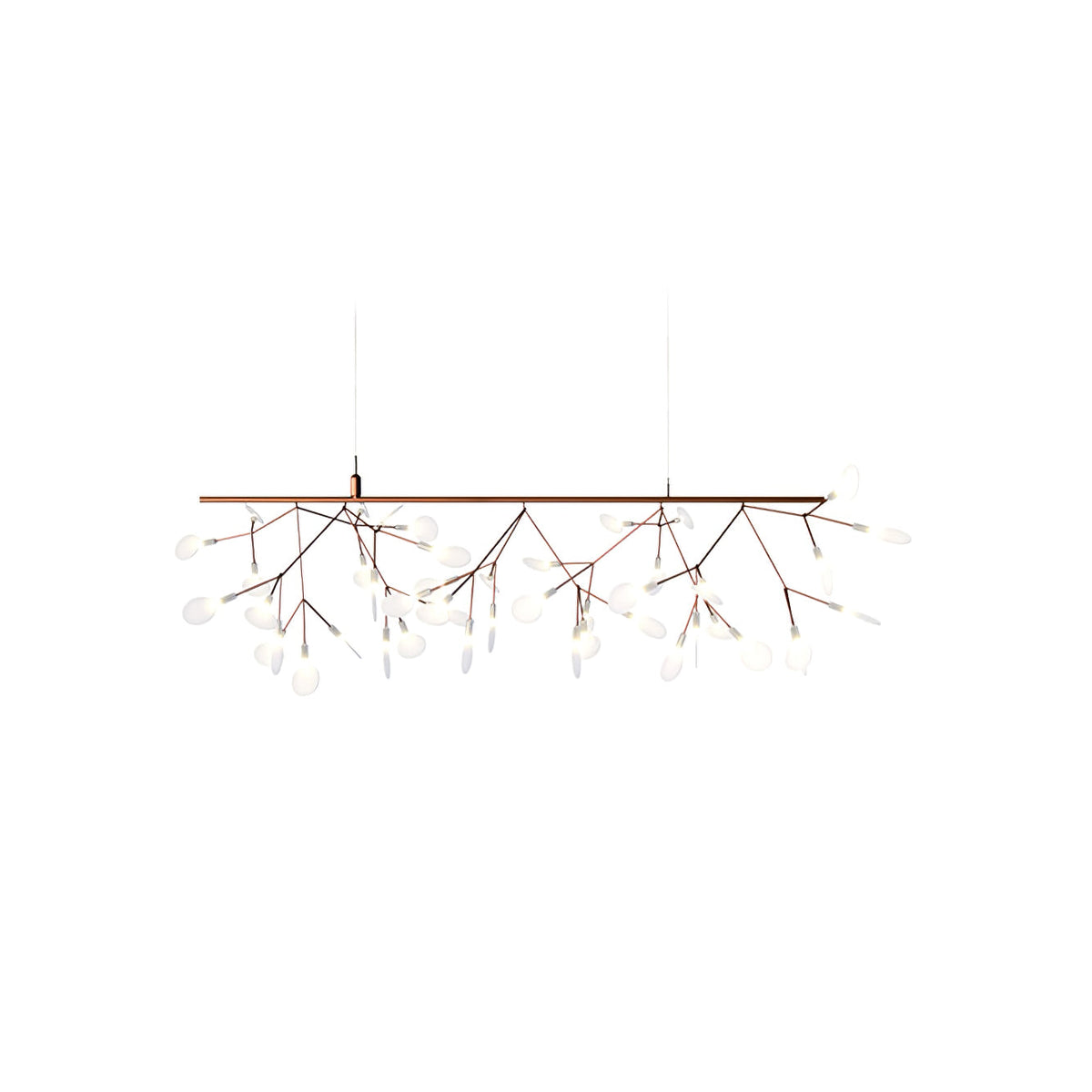 Auroreon Kronleuchter Roségold Firefly LED Ast