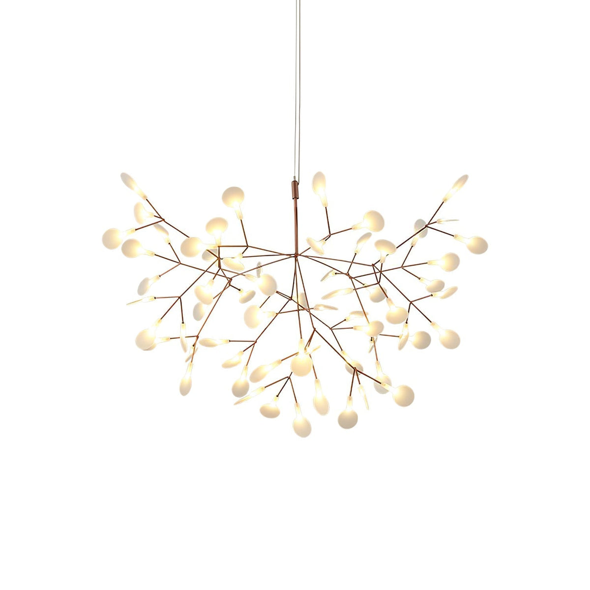 Auroreon Kronleuchter Roségold Firefly LED Ast