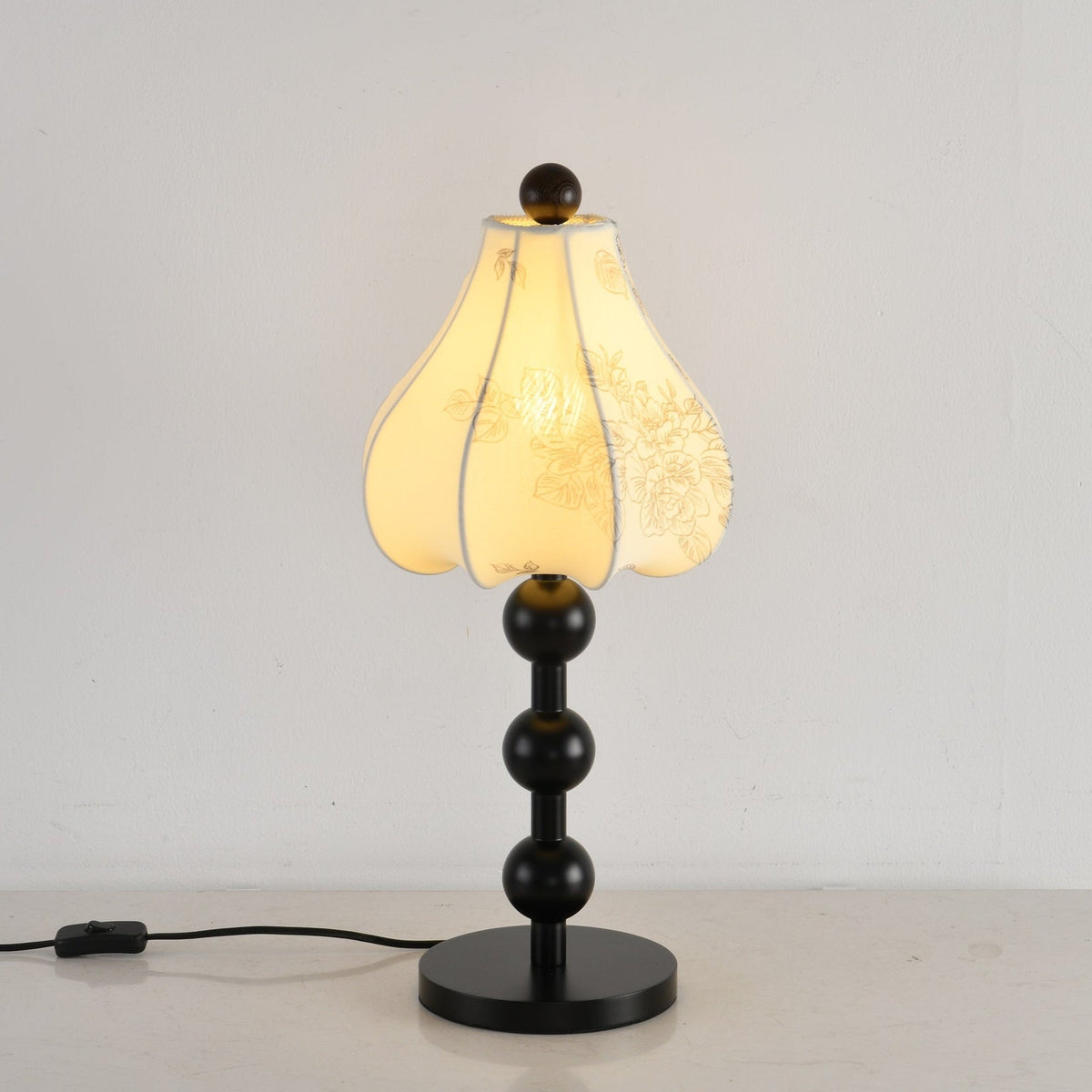 Mirerelle Vintage-Stoff-Tischleuchte