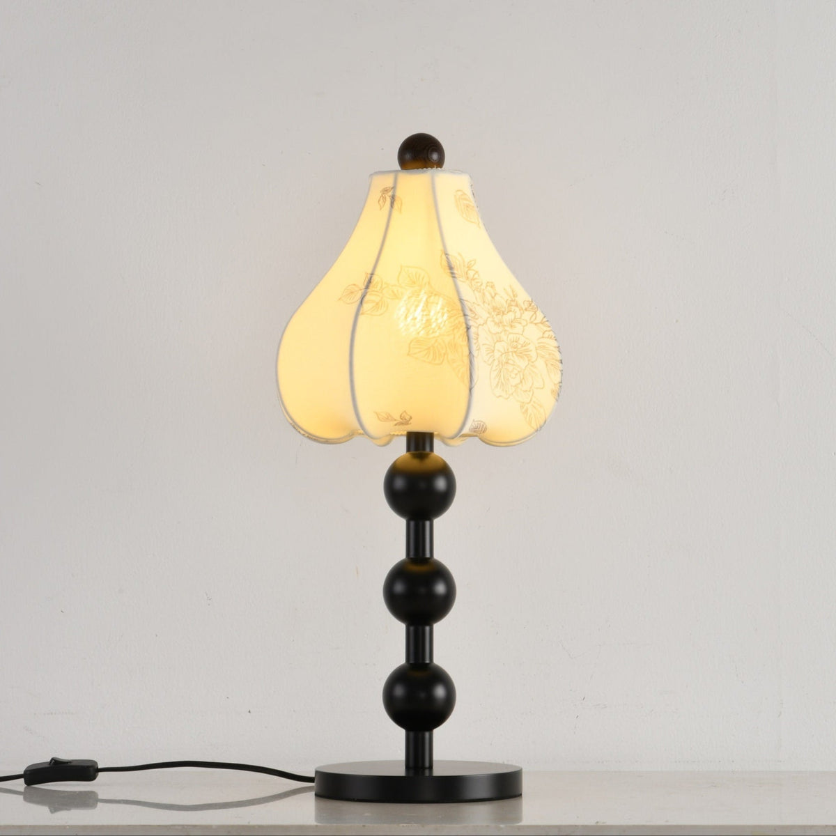 Mirerelle Vintage-Stoff-Tischleuchte