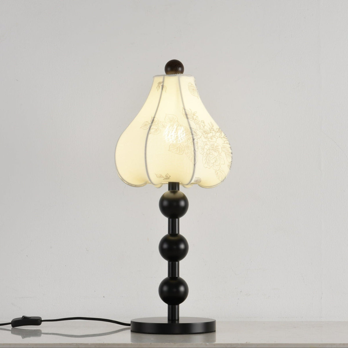 Mirerelle Vintage-Stoff-Tischleuchte