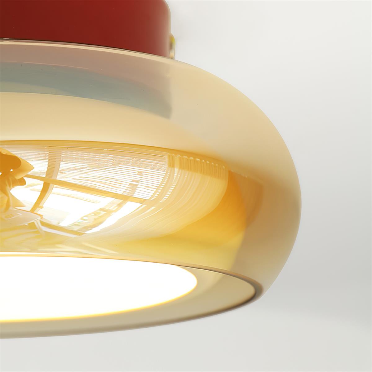 June Vintage Deckenleuchte Glas