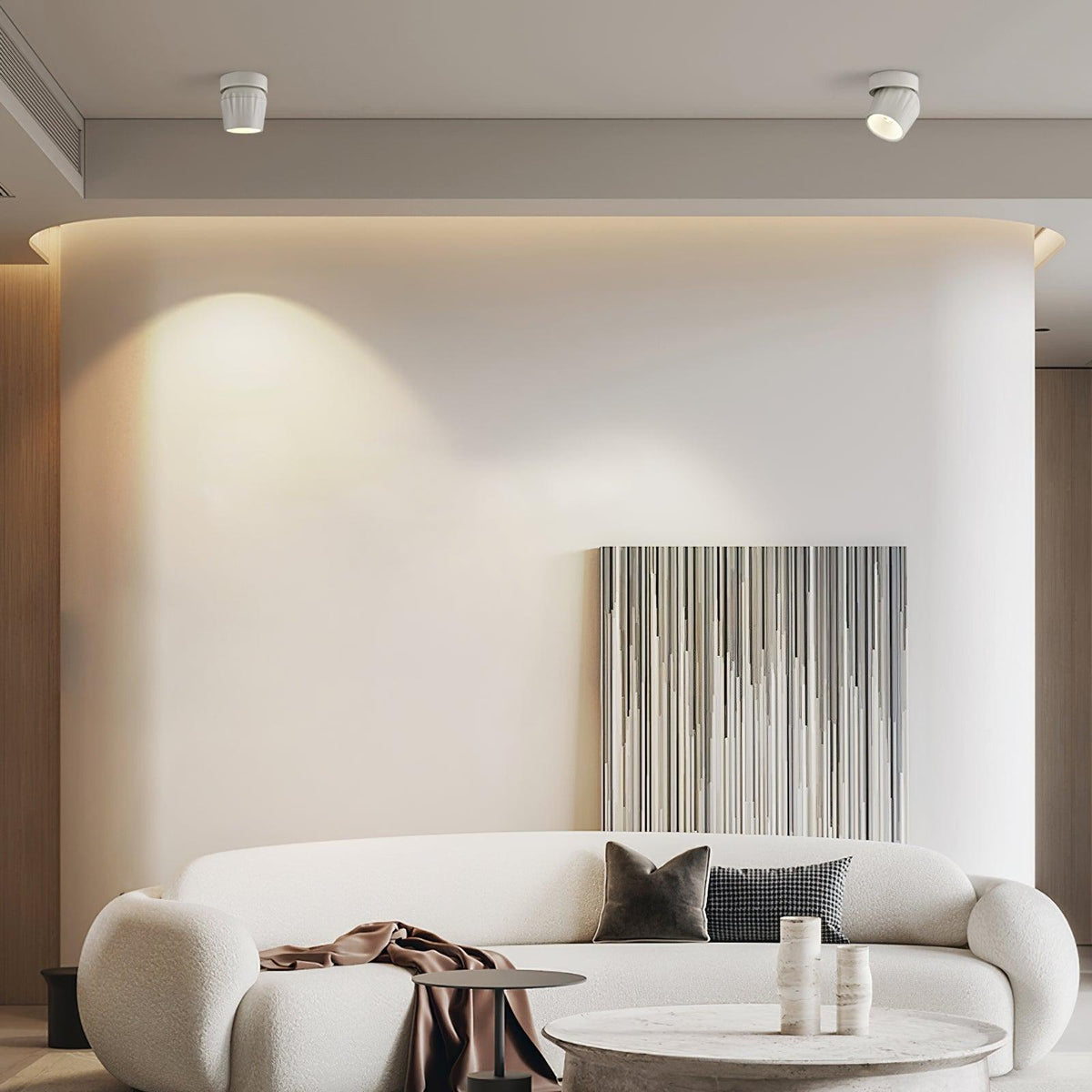 Keveny Decken-Spotlight Aluminium Rippen drehbar minimalistisch