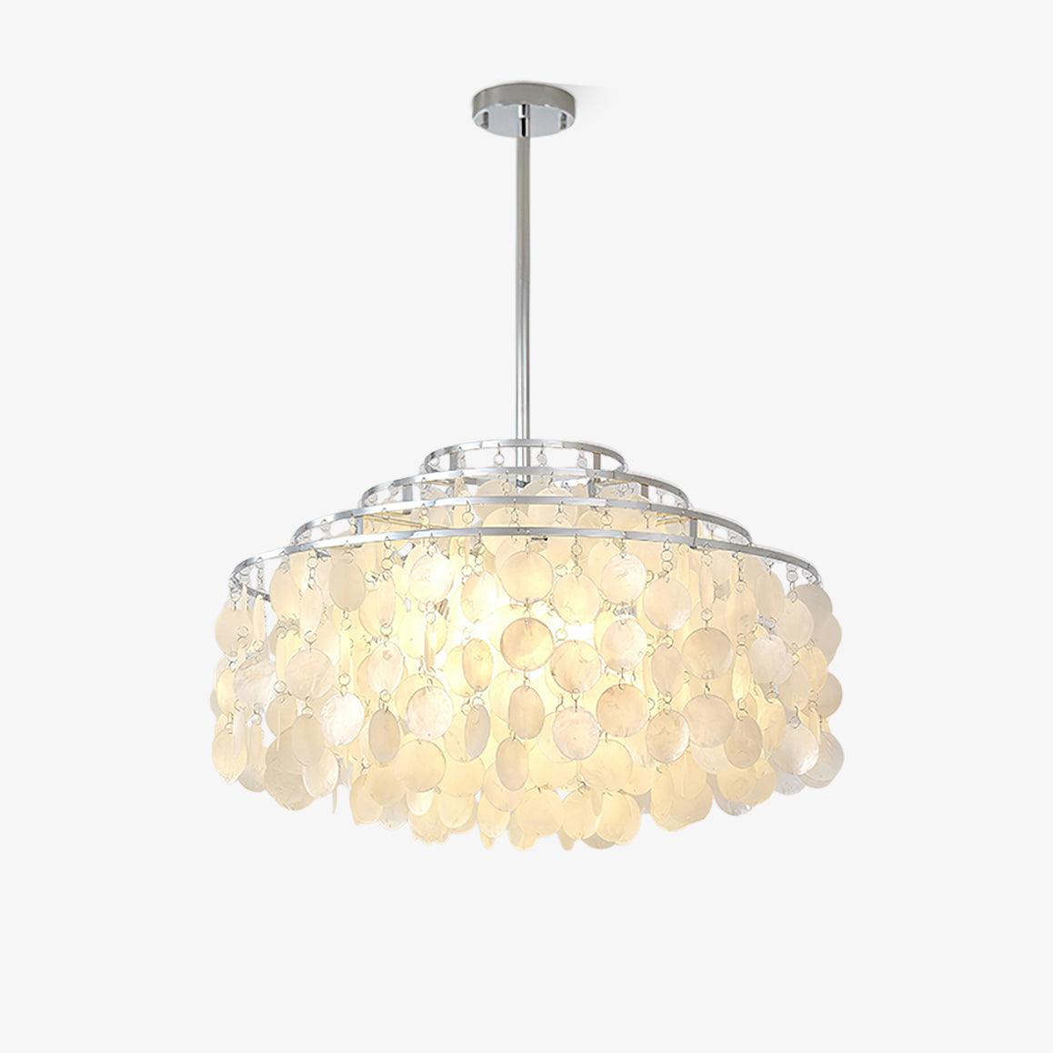 Vana Pendelleuchte Rundschalen Chrom