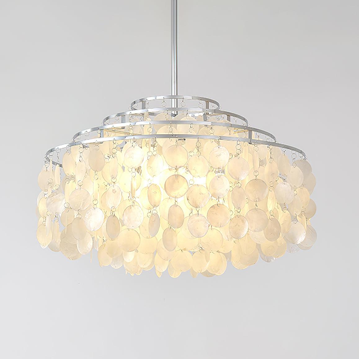 Vana Pendelleuchte Rundschalen Chrom