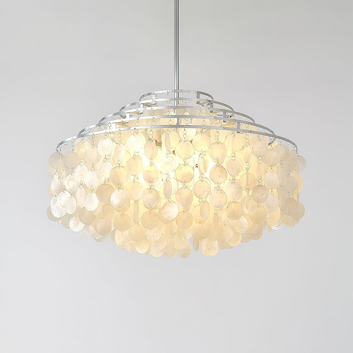 Vana Pendelleuchte Rundschalen Chrom