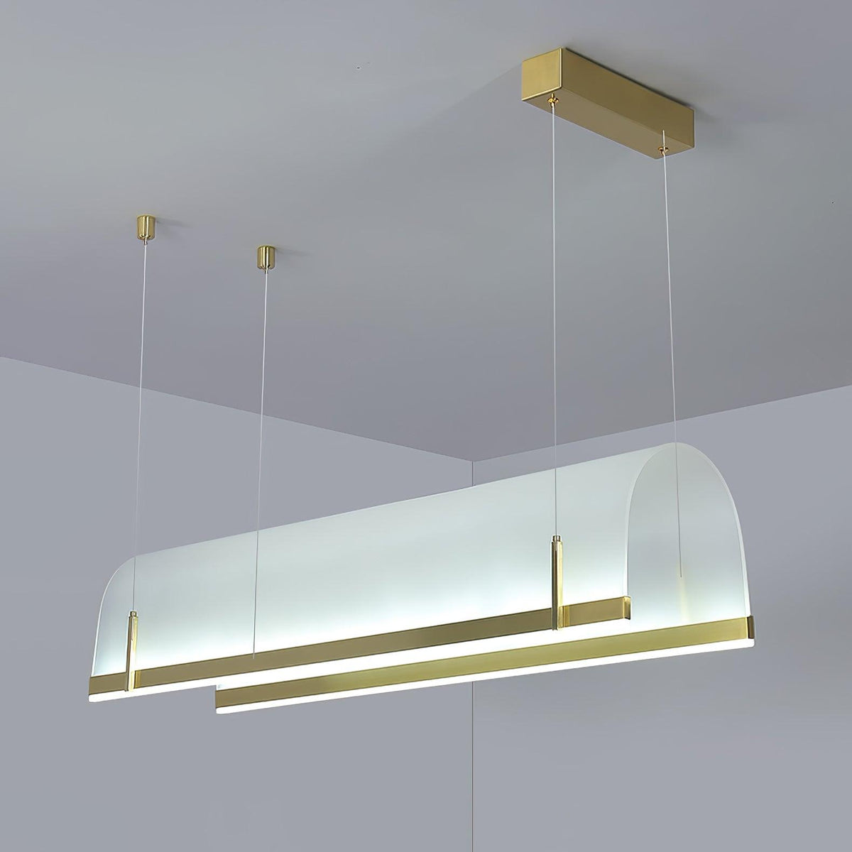 Cevinen lineare Pendelleuchte in Gold