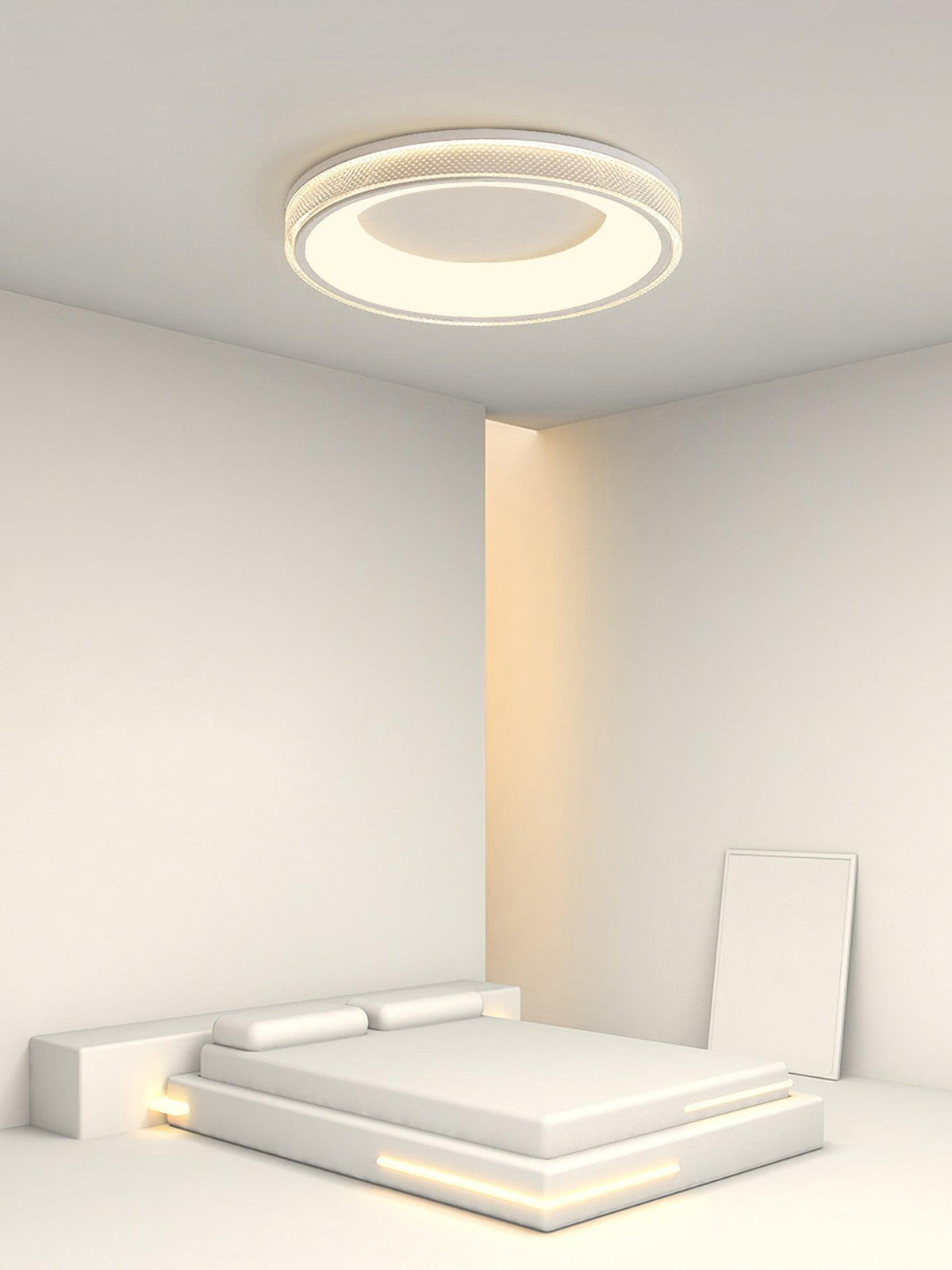 Liroxen Deckenleuchte rund eingelassen minimalistisch warm