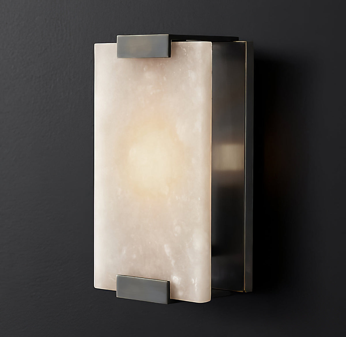 Velen Wandleuchte aus Alabaster mit Rücklicht Panel