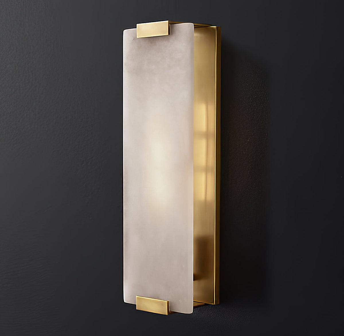 Velen Wandleuchte aus Alabaster mit Rücklicht Panel