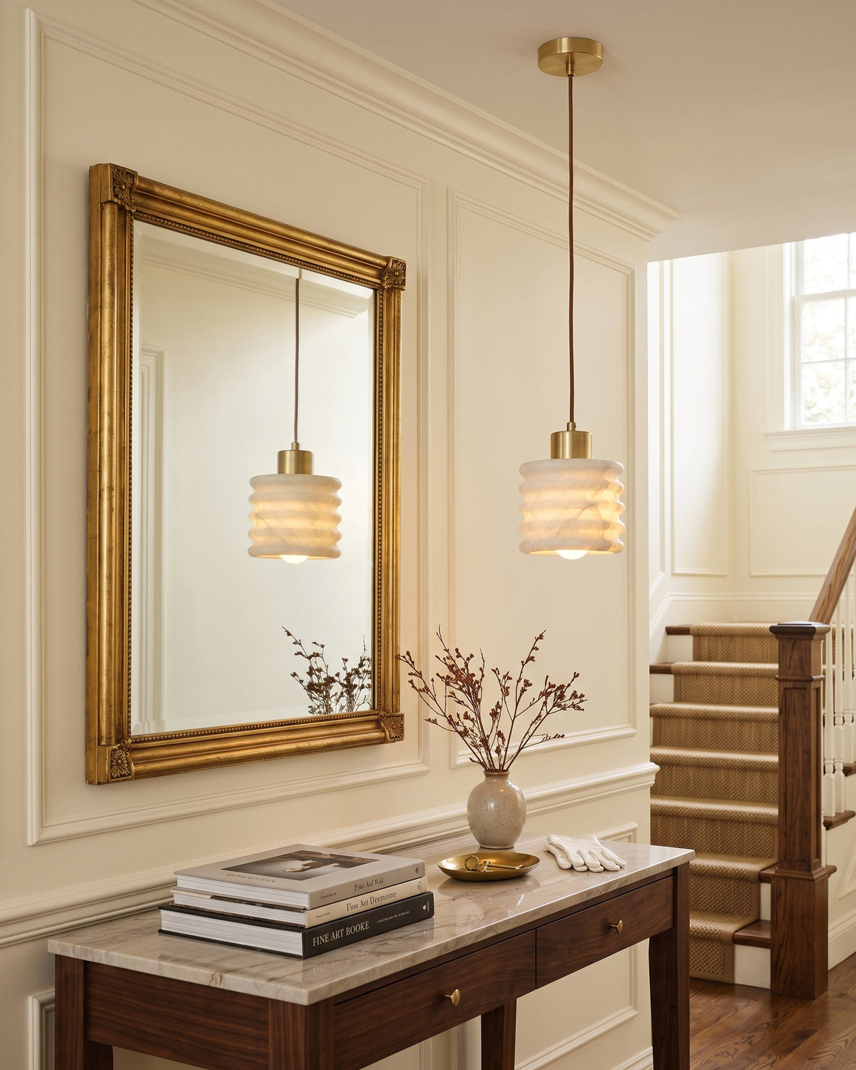 Keldenstone Alabaster-Pendelleuchte