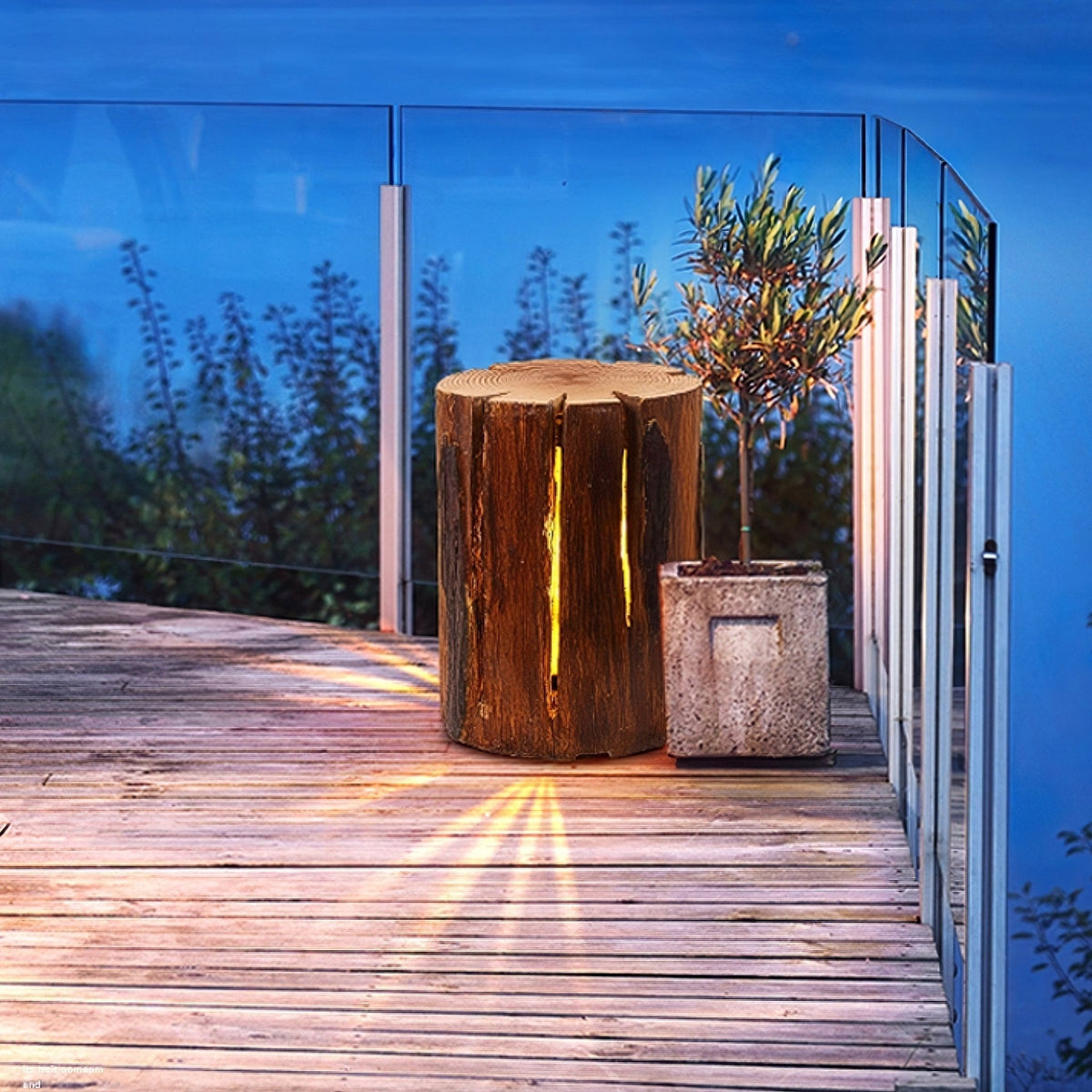 Lemn Außenwandleuchte Log Outdoor LED