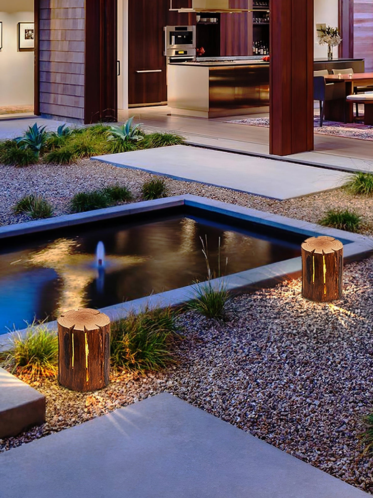 Lemn Außenwandleuchte Log Outdoor LED