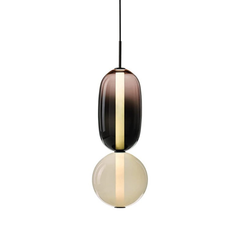 Syro Pendelleuchte mit kandiertem Glas