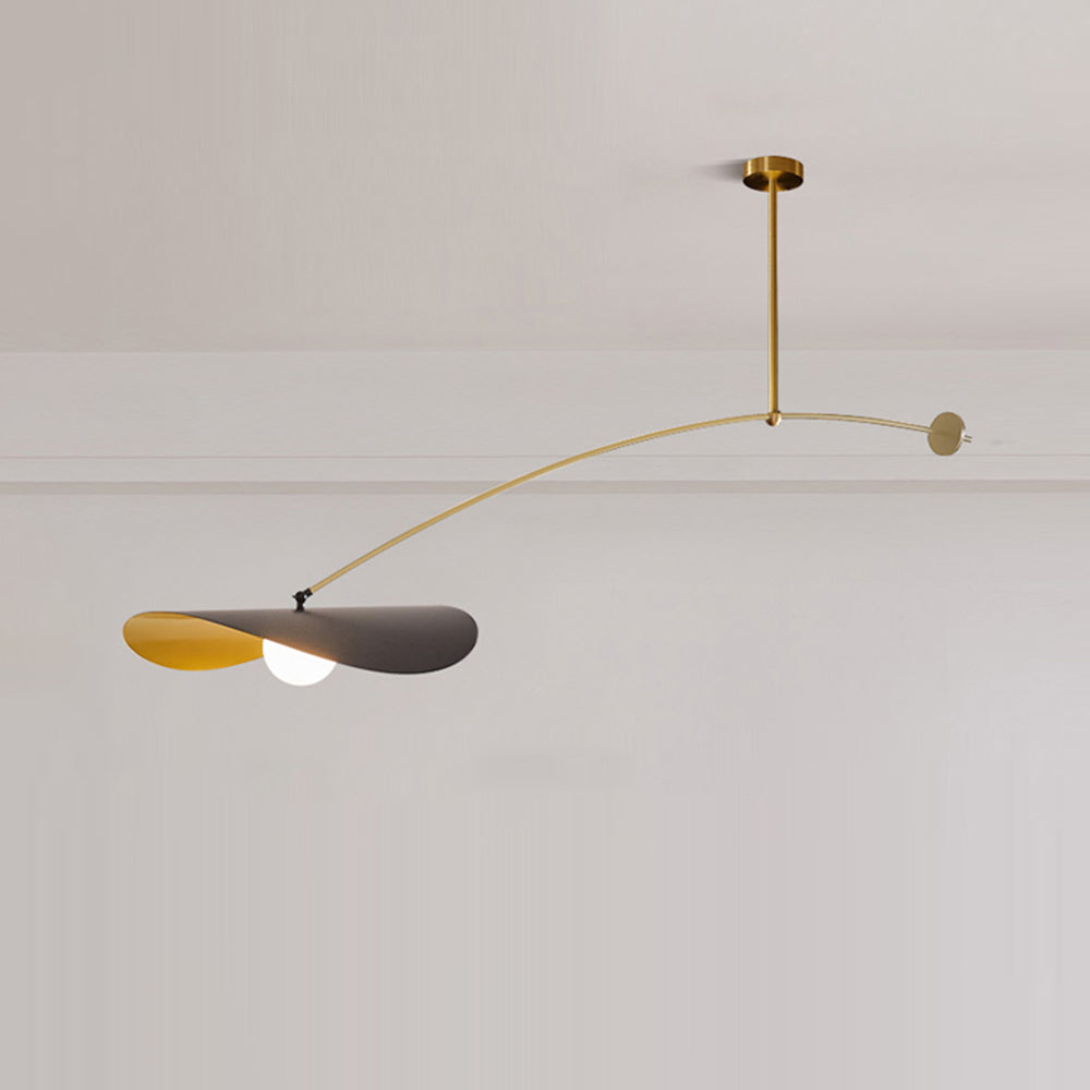 Arisha Minimalistische LED Pendelleuchte schlafzimmer Schwarz/Gold