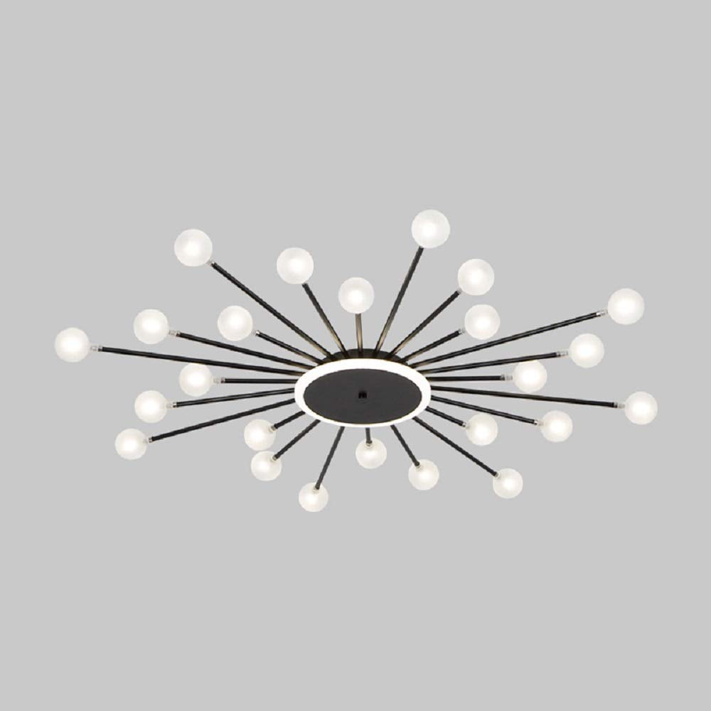 Arisha Nordic LED Deckenleuchte Gold/Schwarz Metall Wohnzimmer