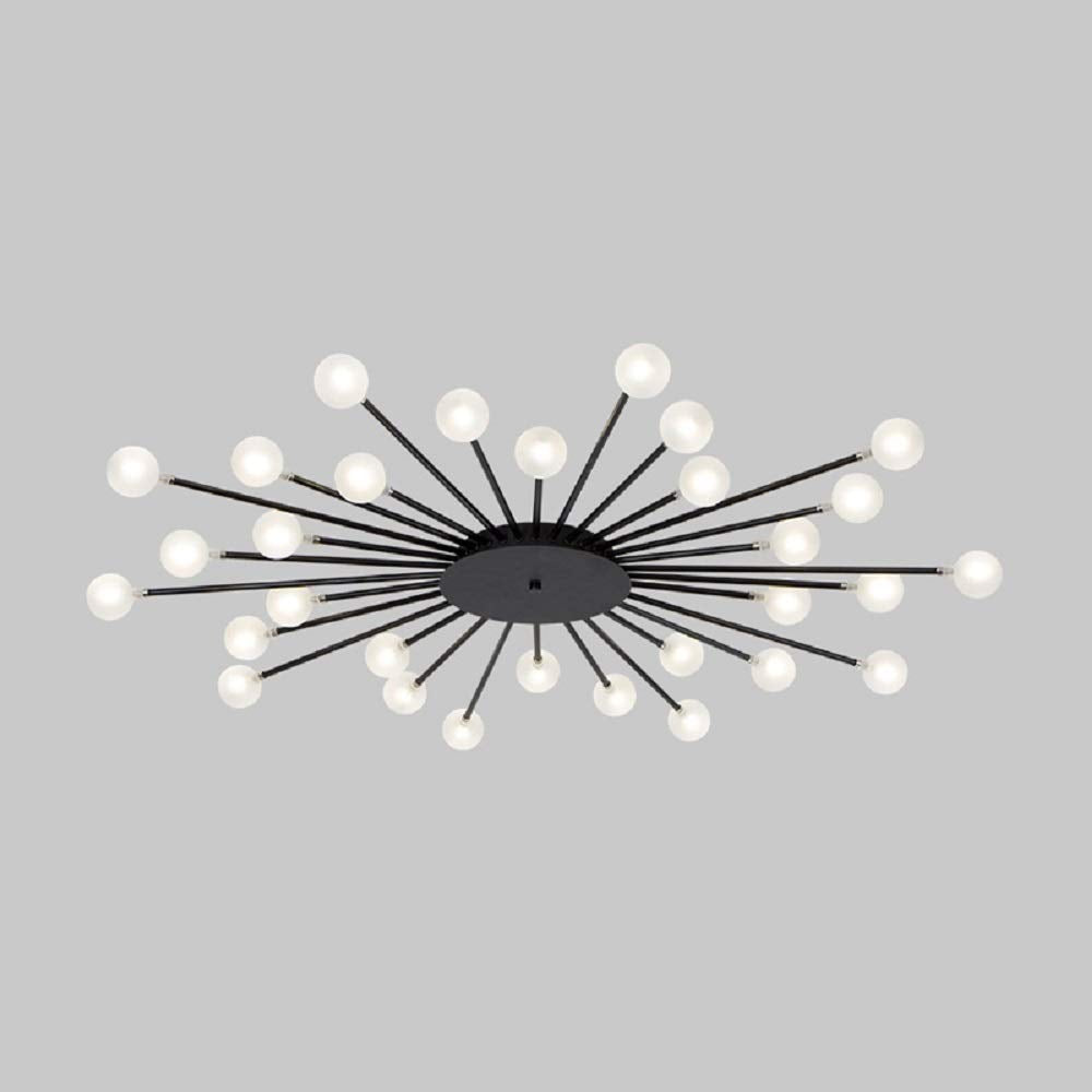 Arisha Nordic LED Deckenleuchte Gold/Schwarz Metall Wohnzimmer