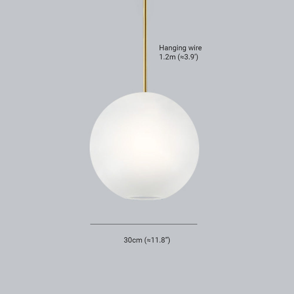 Aria Glas Glühbirne Pendelleuchte Mattes Glas