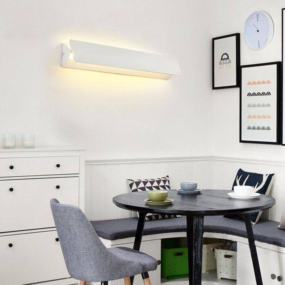 Ray Modern LED Außenwandleuchte Schwarz/Weiß Solar Garten Metall