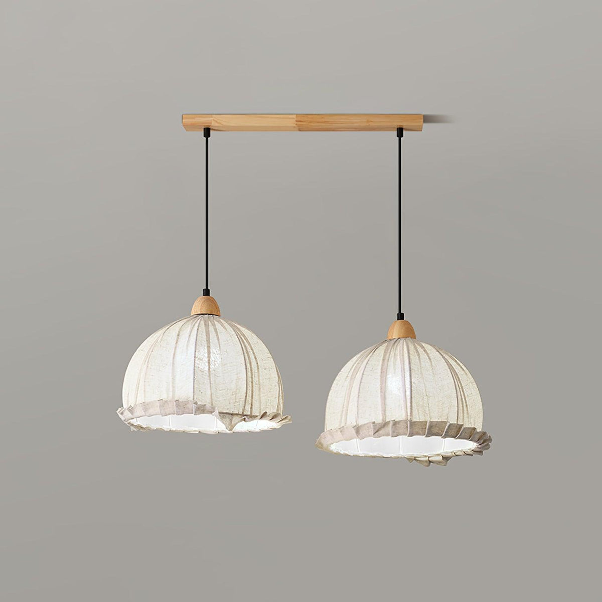 Shell Minimalistische Pendelleuchte aus Holz