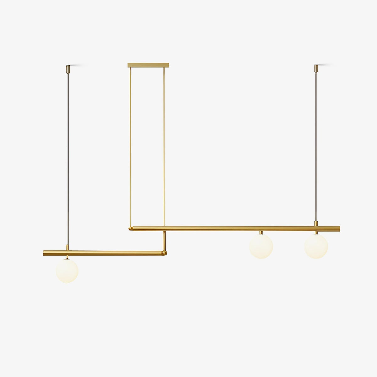 Estix Pendelleuchte Messing Linear Satellit Minimalistisch